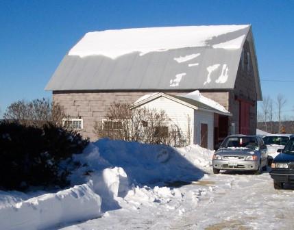 Winter Scene - Barn