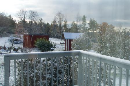 Winter Scene from Farmhouse Deck